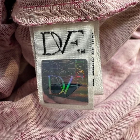 Diane von Furstenberg Zoe Dress Silk Jersey Short Sleeves Fuchsia Stretch Size 6 - Picture 10 of 11